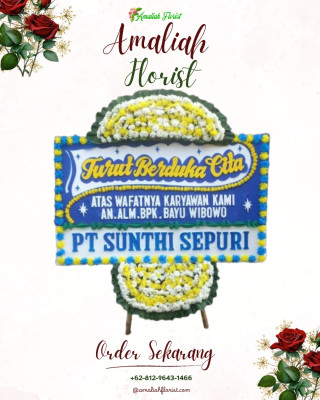 Papan Bunga Duka di Moti